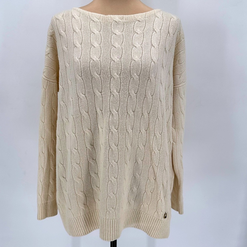 Ralph Lauren Sport Women's Rare Cashmere Wool Blend knit Sweater Womens M
